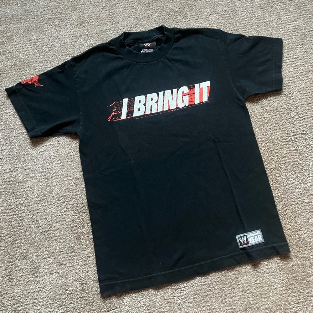 VTG 00’s / Y2K WWE The Rock “I Bring It” Black Tee - Picture 2 of 5